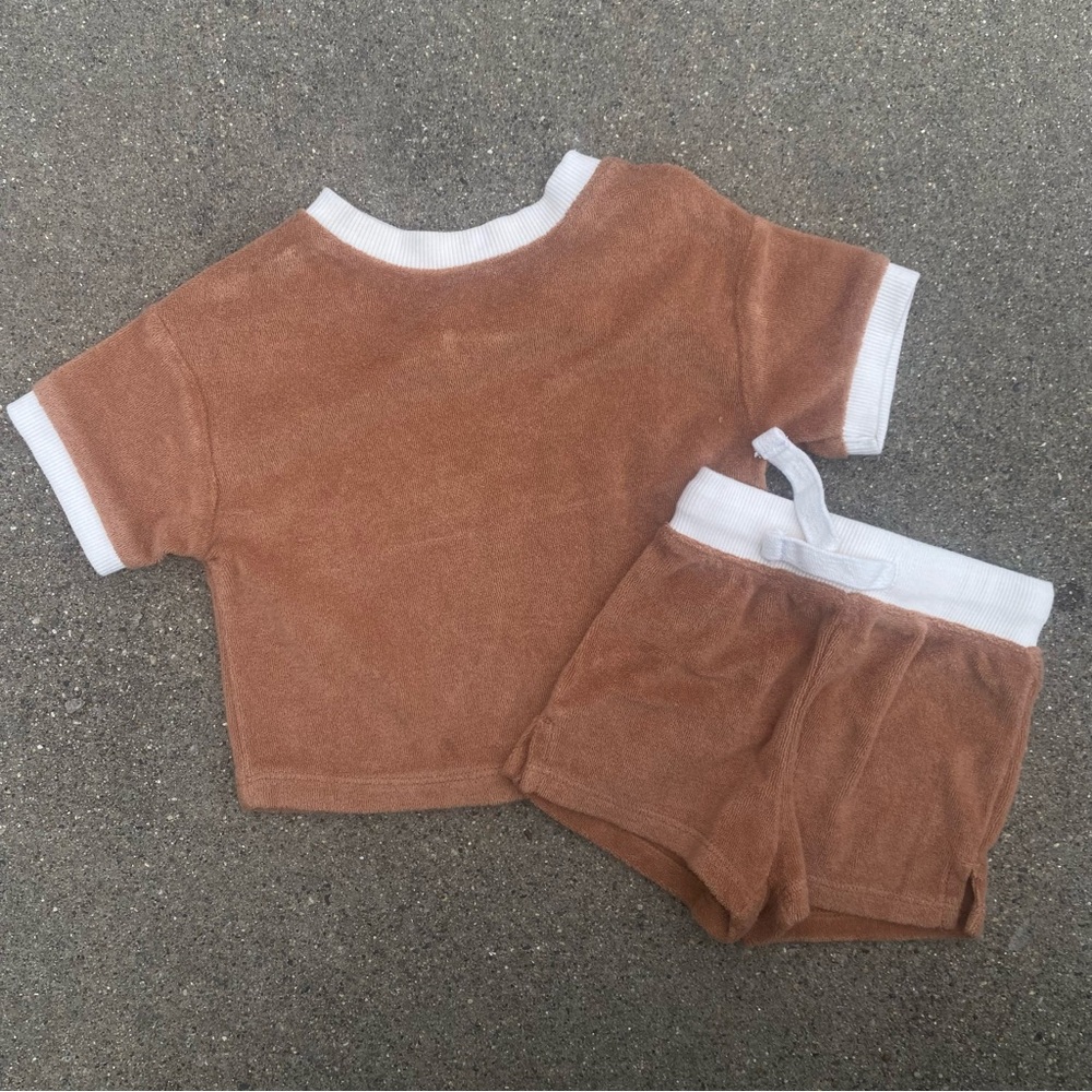 Little Co Neutral Terry Ringer Set